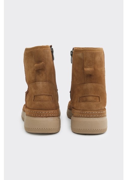 Hakiki Deri Fermuarlı Kadın Bot fırsatları