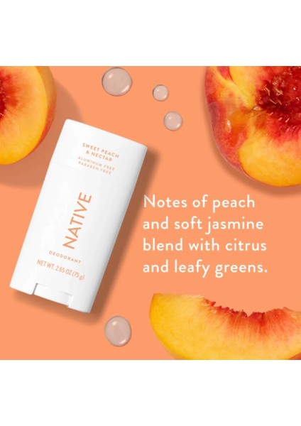 Natıve Sweet Peach & Nectar Alumınum Paraben Free Stık Deodorant 75 G fiyatları