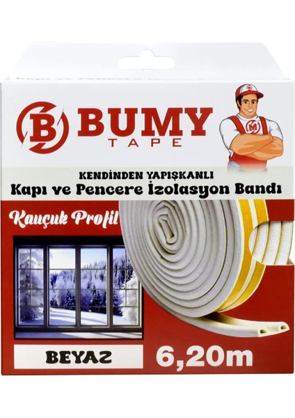 Kapı ve Pencere Izolasyon Bandı - Beyaz