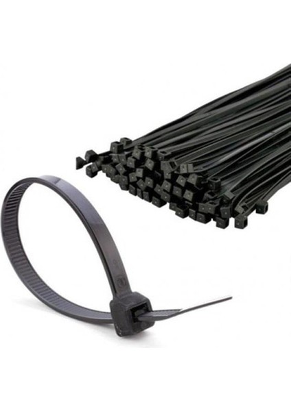 Plastik Kelepçe - 3.6 X 370 mm - Cırt Kelepçe Beyaz (100 Adet)