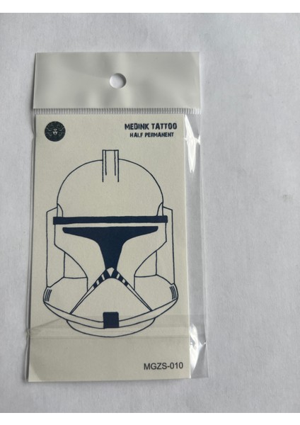 Maske 11X8 cm Yarı Kalıcı Geçici Dövme Yapıştırma Dövme