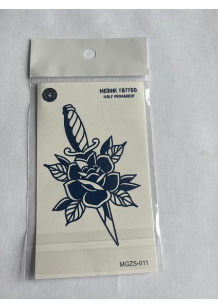 Azrail 11X8 cm Yarı Kalıcı Geçici Dövme Yapıştırma Dövme