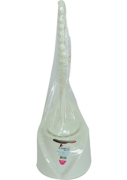 Plastik Muhafazalı Tuvalet Klozet Fırça Takımı Karışık Renk ZP-152