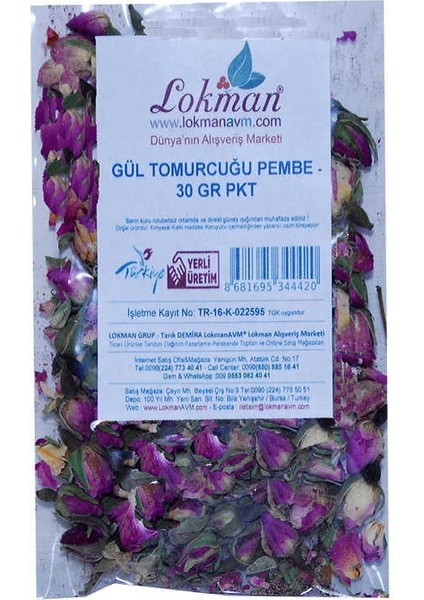 Gül Kurusu Gonca Gül Tomurcuk Doğal 30 gr Paket fiyatları