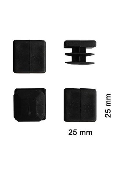 Kare Profil Iç Tapa 25X25 mm 4 Adet