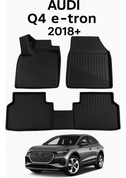 Audi Q4 E-Tron 2018+ Uyumlu 3D Oto Paspas Premium indirimleri
