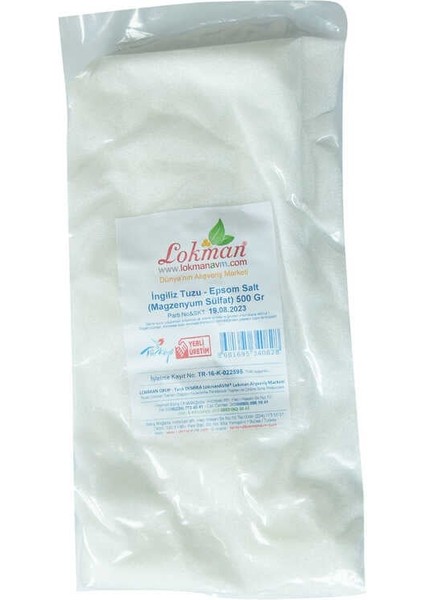 Ingiliz Tuzu Yenilebilir Epsom Salt Magzenyum Sülfat 500 gr fiyatları