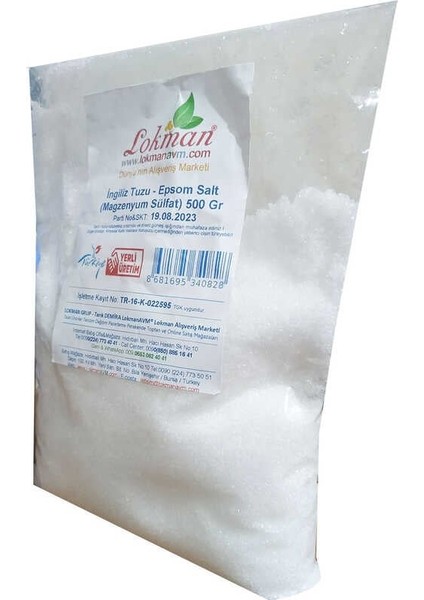 Ingiliz Tuzu Yenilebilir Epsom Salt Magzenyum Sülfat 500 gr modelleri