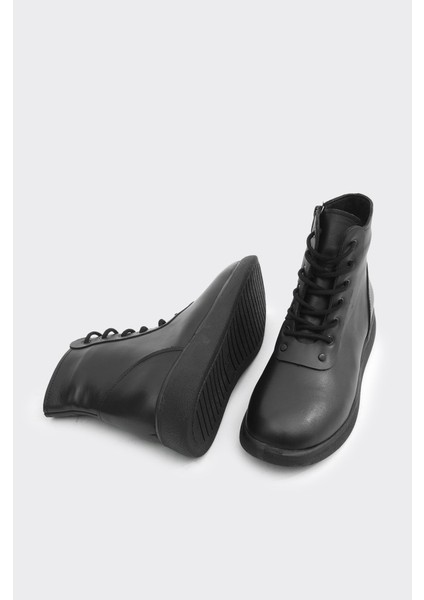 Hakiki Deri Comfort Taban Fermuarlı Kadın Bot indirimleri