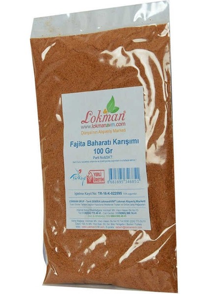 Fajita Baharatı Karışımı 100 gr Paket fırsatları