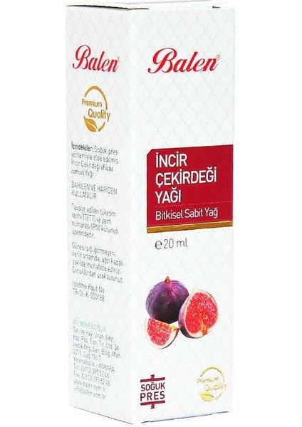 Incir Çekirdeği Yağı Soğuk Pres 20 ml Cam Şişe modelleri