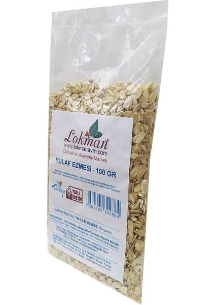Yulaf Ezmesi Doğal 100 gr Paket modelleri