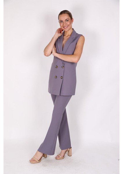 Midi Boy Klasik Yelek & Ispanyol Paça Pantolon-Antrasit fiyatları