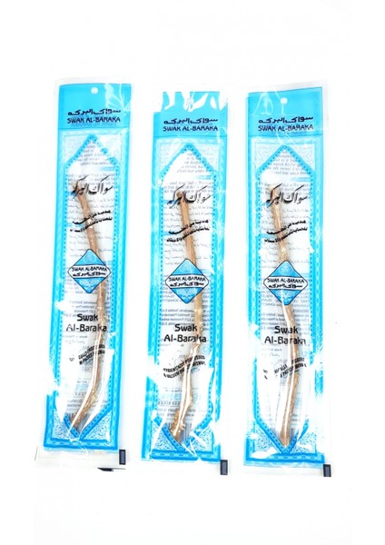 3 Adet Taze Doğal Diş Fırçası Misvak Vakumlu Paket 15 cm Orta Boy