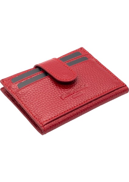 Kırmızı Unisex Deri Kartlık 0107K4F