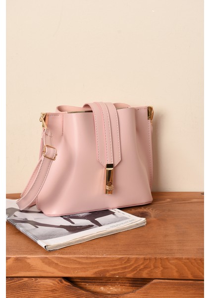 Kadın 3 Bölmeli Elden Tutmalı Omuzdan Asmalı Kaliteli Çanta