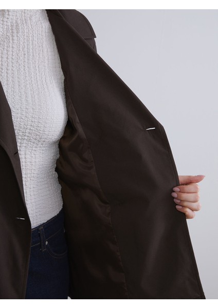 Yeni Sezon Kruvaze Yaka Kadın Trençkot fırsatları