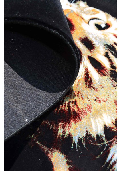 Tekir Kedi Portresi Bambu Tablo Halı 60X90 cm (0.54 M²) modelleri