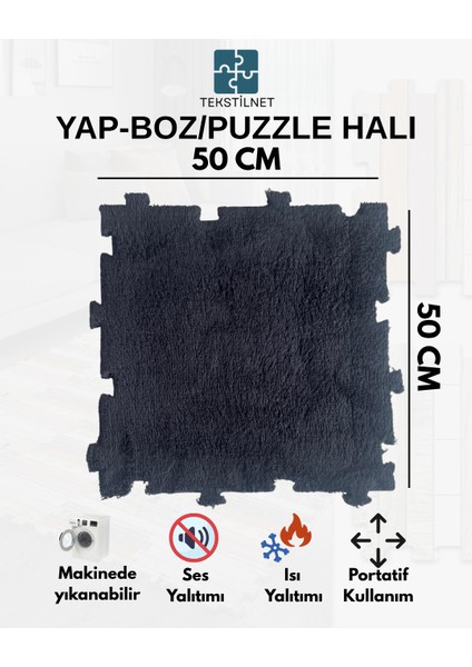 Peluş Kreş Halısı Anaokulu Puzzle Halı Japon Halı 50X50 modelleri