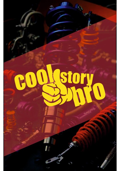 Cool Story Bro Sticker 15X7 cm Jdm Araba-Moto-Laptop Cam Etiket Hologram Etiket Arma Sticker