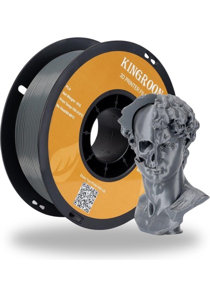 Pla Filament Gri 1.75 MM 1 Kg