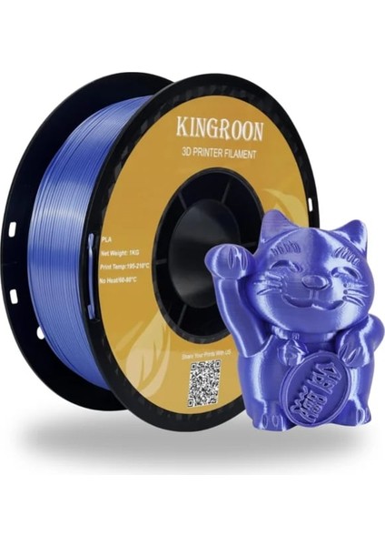 Pla Silk Mor Filament 1.75MM 1Kg