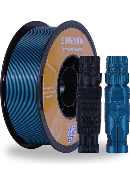 Pla Silk Çift Renk Filament Altın-Gümüş 1.75 MM 1 Kg