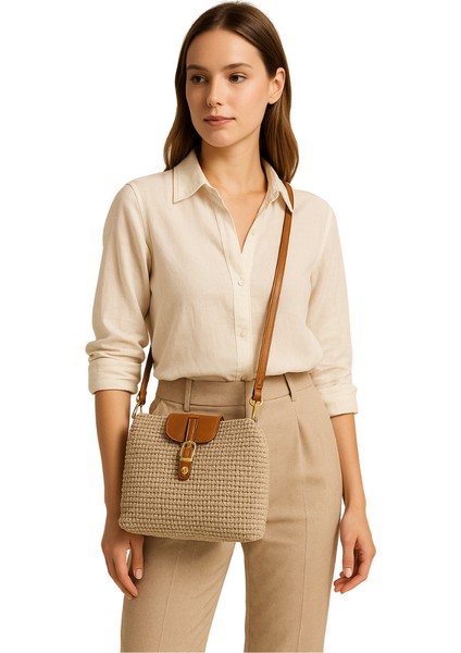 Orta Boy Örgü Omuz Çantası fiyatları