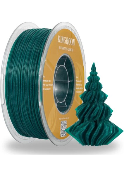 Twinkling Pla Filament Yeşil 1.75 MM 1 Kg