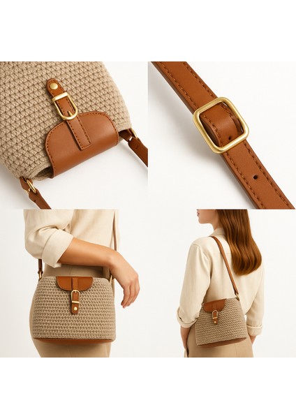 Orta Boy Örgü Omuz Çantası modelleri