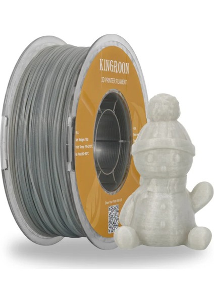 Twinkling(Simli) Gri Pla Filament 1.75 MM 1 Kg