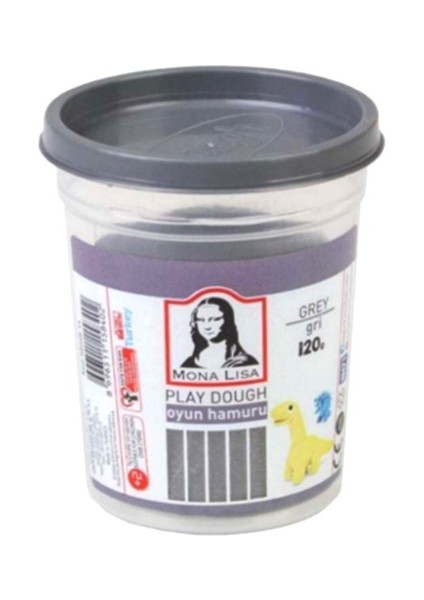 Oyun Hamuru 120GR Gri - 3 Adet