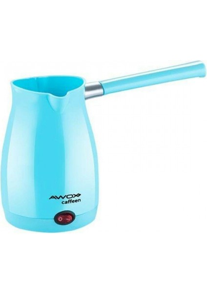Awox Caffeen Mavi Elektrikli Cezve Türk Kahvesi Makinesi Plastik Çift Ağız 0.4lt - 5 Fincan 1000W (4887)