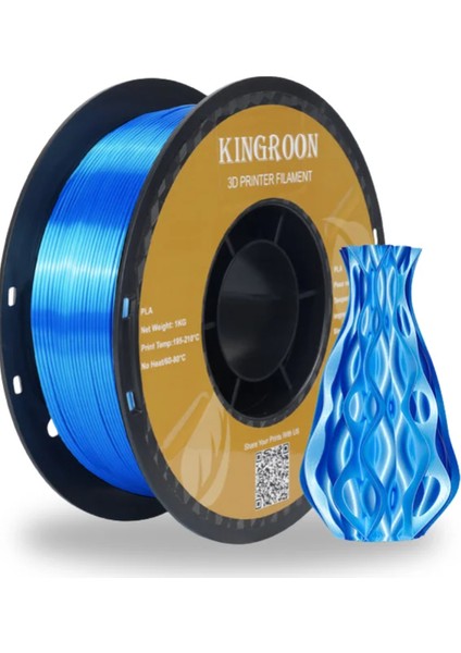 Pla Silk Mavi Filament 1.75 MM 1 Kg