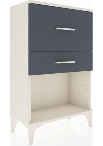 Arges Komodin 2 Çekmeceli 60X30X96 Aytaşı-Antrasit fiyatları