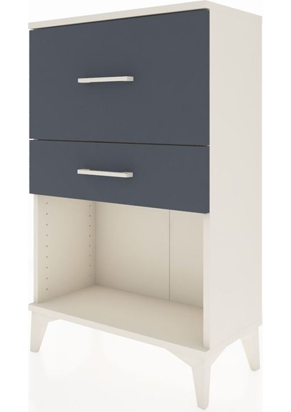 Arges Komodin 2 Çekmeceli 60X30X96 Aytaşı-Antrasit modelleri