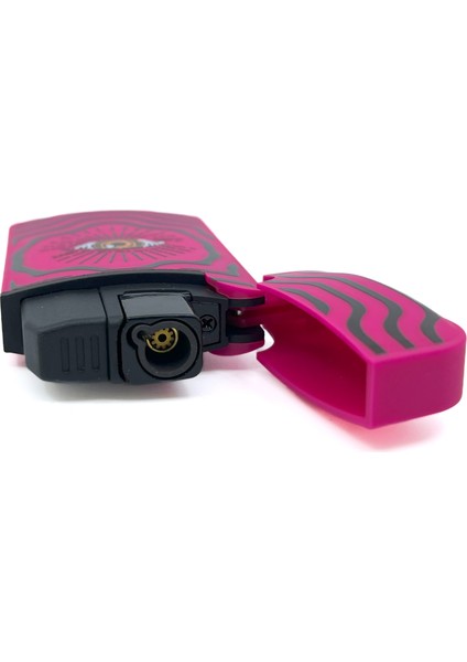 Cool Tasarım Jet Alev Çakmak - Magenta Vibrant Eye fırsatları