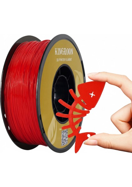 Tpu 95A Kırmızı Filament 1.75 MM 1 Kg