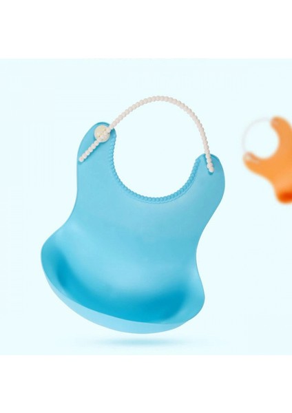 Çocuk Bebek Mama Önlüğü Dökülme Engelleyici Bükülebilir Mavi (4887) fırsatları