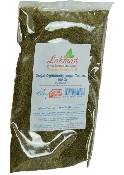 Isırgan Tohumu Doğal Öğütülmüş 100 gr Paket modelleri