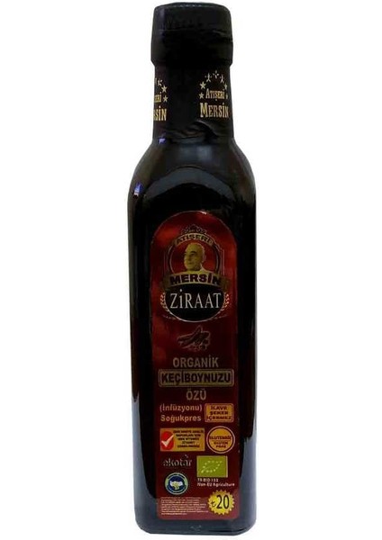 Keçiboynuzu Özü Harnup Özü Organik Cam Şişe 350 gr