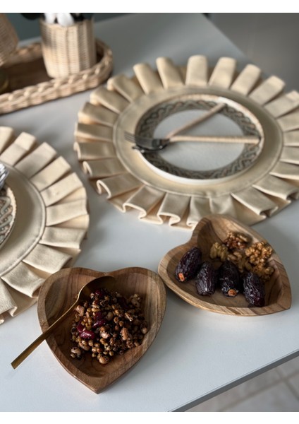 2'li Bohem Dekoratif Ahşap Kalp Model Düzenleyici Sunumluk fiyatları