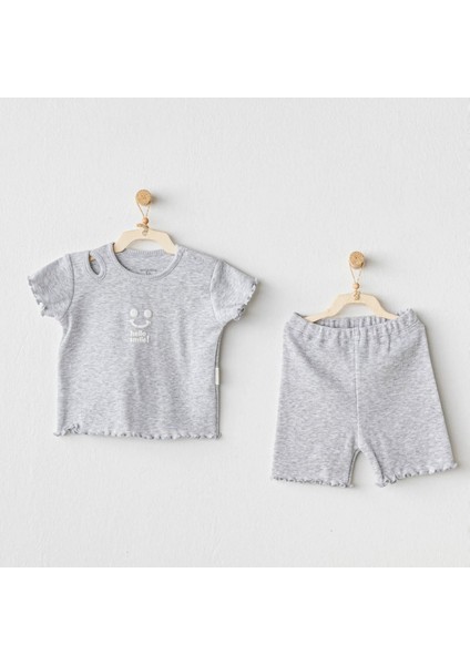 Basic 2'li Takım Grey Melange