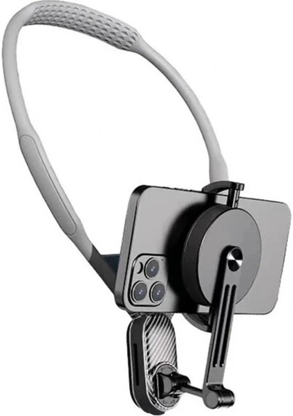 360 Derece Ayarlanabilir Boyun Askılı Manyetik Telefon Tutucu