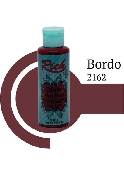 Riculti Surface 2162 Bordo Akrilik Boya 120 cc