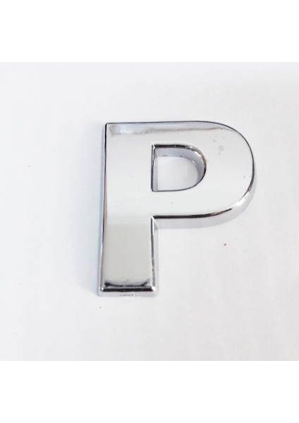 Cemax P Harfi 3,75 cm Krom Yapışkanlı