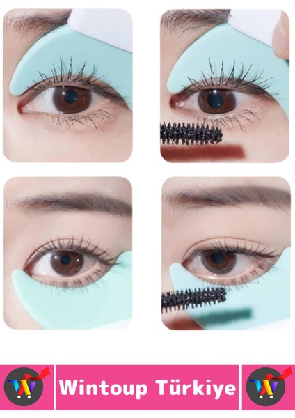 Kompakt Makyaj Hatası Önleyen Maskara Eyeliner Kolaylaştıran Yumuşak Silikon Göz Makyajı Yardımcısı modelleri