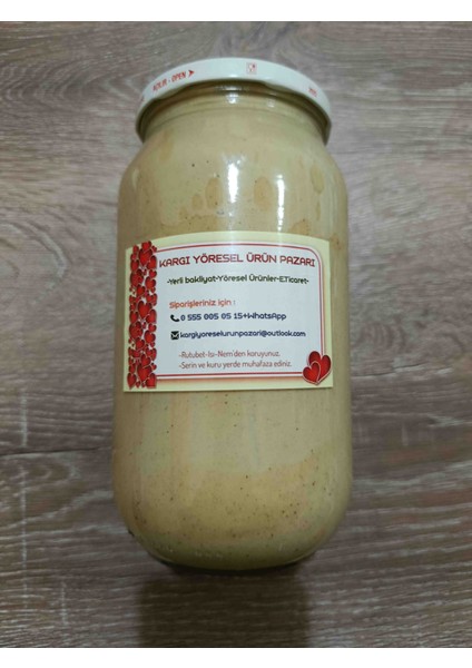 Taze Çekilmiş Tahin-(1 Kg) Katkısız ve doğal taze üretim.