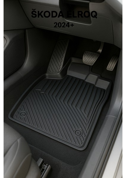 Skoda Elroq 2024+ Uyumlu 3D Oto Paspas Premium modelleri