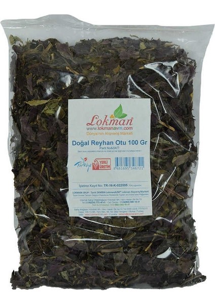 Doğal Reyhan Otu Mor 100 gr Paket fiyatları
